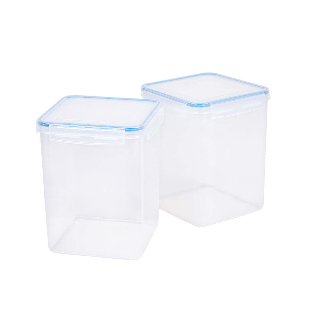 2Pcs 5.2L Kitchen Storage Boxes Set