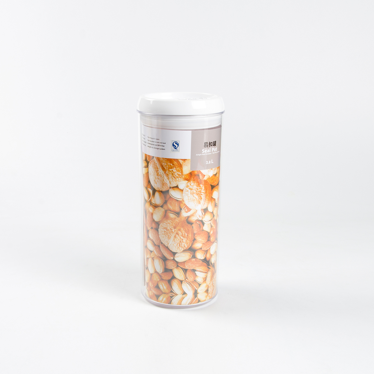 Single Food Storage Container with New Lids