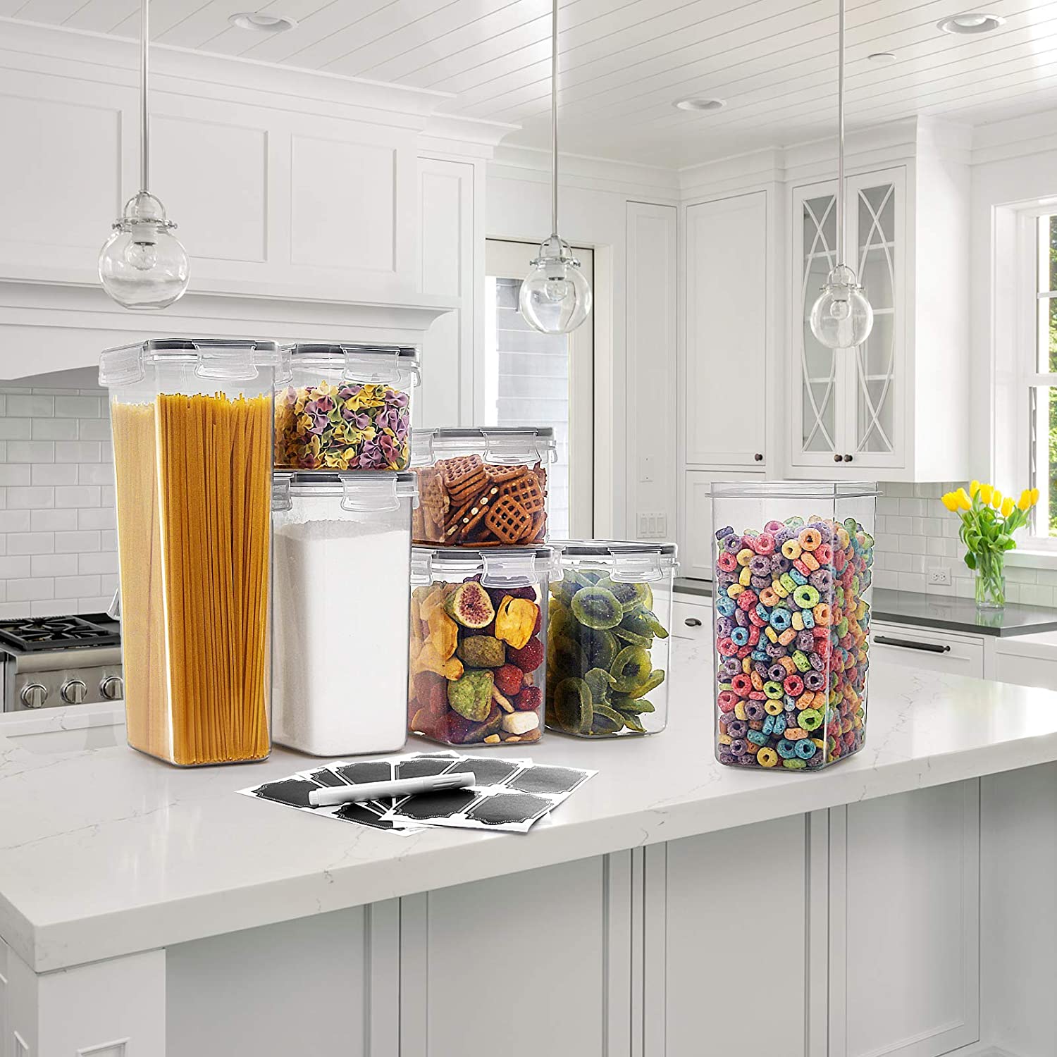 20 Pcs Kitchen Pantry Organization And Storage Set