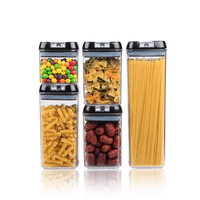 5 Pcs Airtight Food Container Storage Organizer