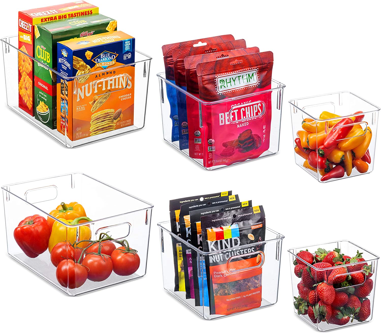 Refrigerator Storage Boxes Set of 3 Pcs