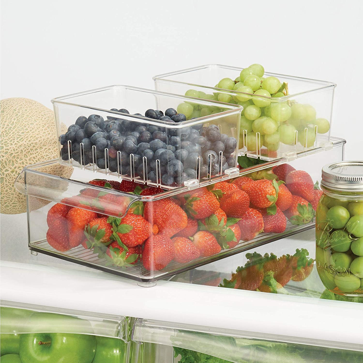 Plastic Fridge Clear Container for Food - Buy organizer fridge ...