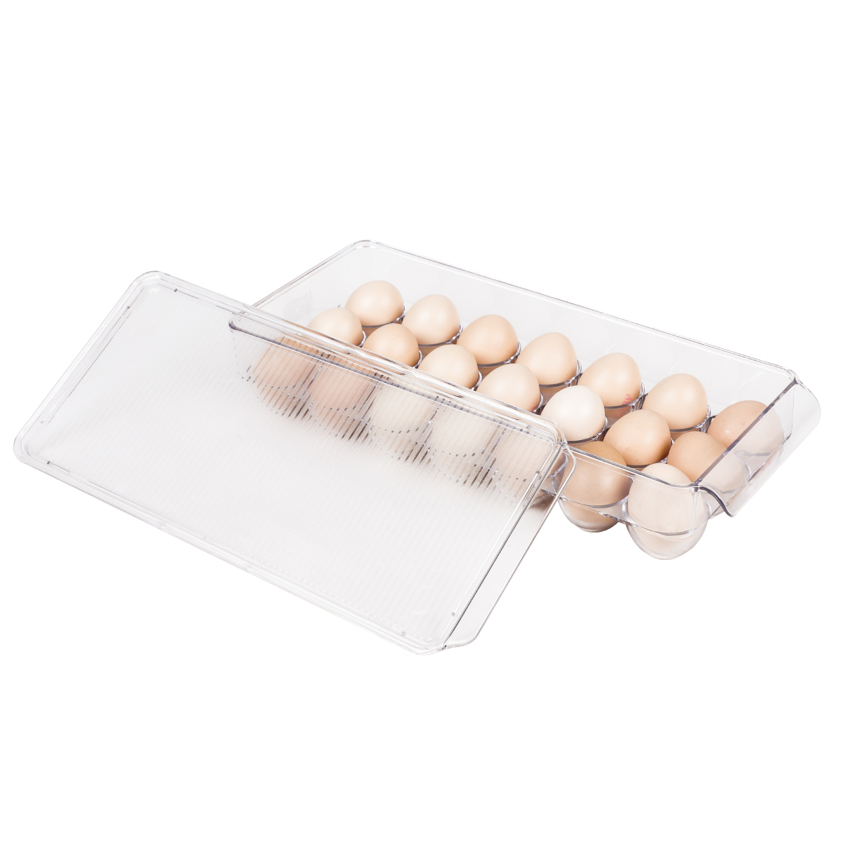 Egg Storage Bins With Lids Set of 2 Pieces